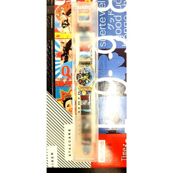 Swatch watch THE PEOPLE GZ126 1992 Specials New Old Stock - Picture 2 of 6